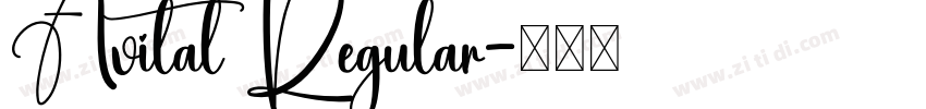 Avital Regular字体转换